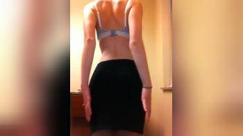video of skirt up and spreading that ass