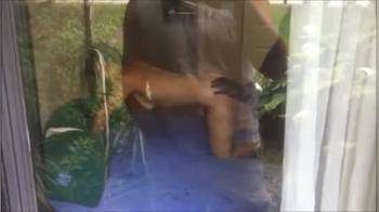 video of filming wife fuck a BBC thru window