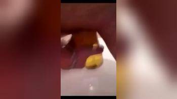 video of fucking a beer bottle close up