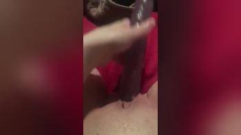 video of Double dildo single bate POV