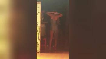 video of secretly filming behind the stage undressing girl