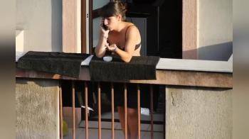video of secretly filming girl smoking on balcony