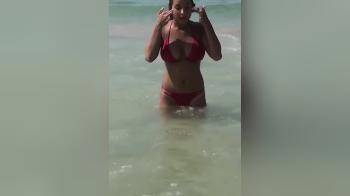 video of Swimsuit Nip Slip