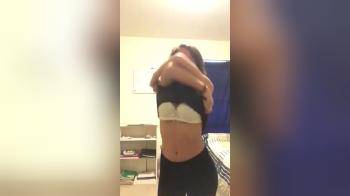 video of Sexy Striptease of amazing brunette 