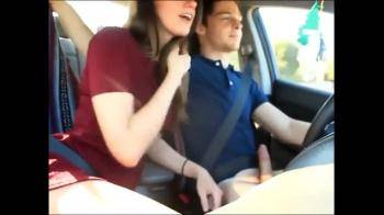 video of hot babe gives road head
