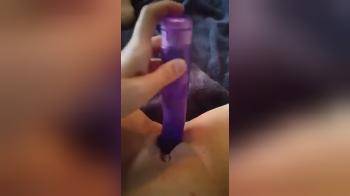 video of purple vibrator pov
