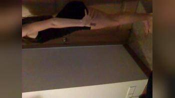 video of Dancing in her black dress and stripping down naked