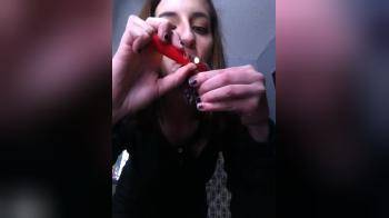 video of Cute Stoned Flasher