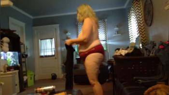 video of Thick bbw getting dressed