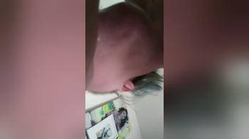 video of Lovely girl sucking BF balls and gets facial at the end
