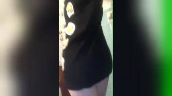 video of Another Goth girl stripping down naked