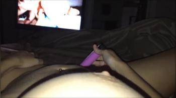 video of PoV watching porn while masturbating