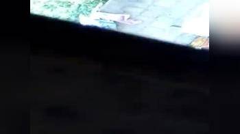 video of Indian wife taking a bath outside secretly filmed