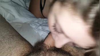 video of quick bj with nice finish in her cute little mouth