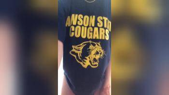 video of Lawson State Cougars College Girl teasing her body