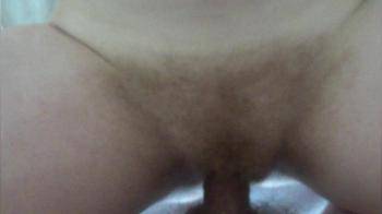 video of Slowly fucking her nice hairy pussy