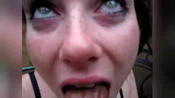 video of Freckled Cutie Outdoor Deepthroat