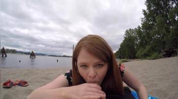 video of Cute GF fucking on their private beach at the lake