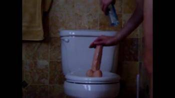 video of riding dildo mounted on the toilet