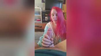 video of painted red hair alto girl sucking cock 