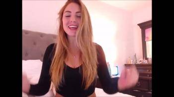 video of Because she is so happy she flashes her big tits