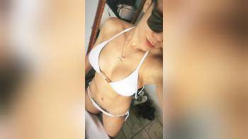 video of Nice body in white bikini