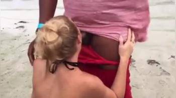 video of Beach fucking a black cock   SharingHer Cuckold HotWife