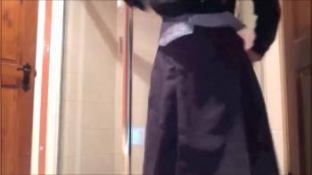 video of A College girl Stripping in Bathroom