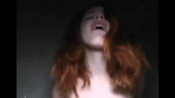 video of cute redhead with perfect smile loves to ride