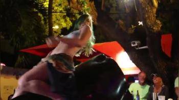 video of Topless Mechanical Bull Rider