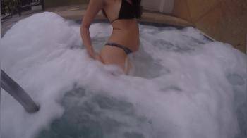 video of Good hottub and after that fucking under the shower