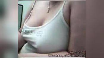 video of Girl with big tits masturbates