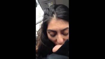 video of indian GF sucks white cock in car