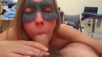 video of Russian sister enjoys deepthroating her brother