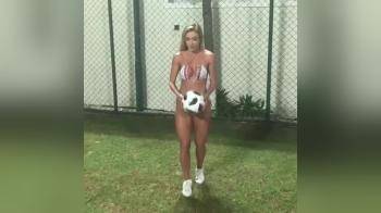 video of Hot Latina playing soccer 