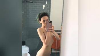 video of Making a video of her perfect ass before taking a shower