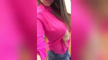 video of She got big natural tits under that blouse 
