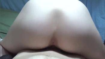 video of Riding his cock with my creamy tight pussy