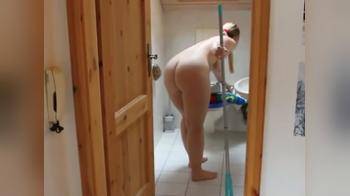 video of wife cleaning the house naked 