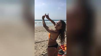 video of cutie on instagram at the beach