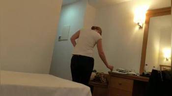 video of secretly filming while my girlfriend puts on some clothes after shower