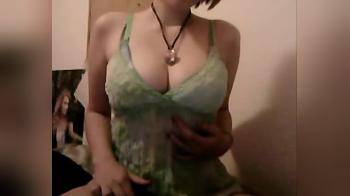 video of Her first time playing on webcam 