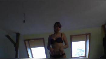 video of Wife teasing her new lingerie