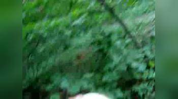 video of blonde blowjob and swallow in the woods