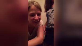 video of Two girls on periscope flashing and doing stuff together 