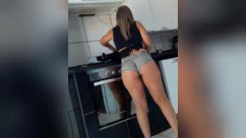 video of Wife with good ass cooking