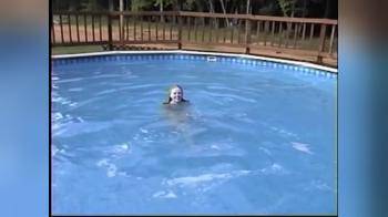 video of Skinny Dipping in the pool