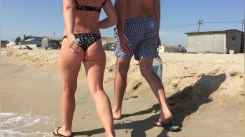 video of Good ass wife on the beach