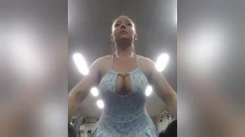 video of Working out in a dress 