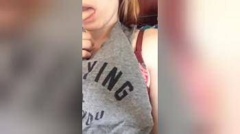 video of Nipple flash 